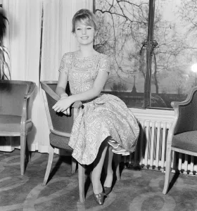 01108 Prints: Annette Stroyberg, danish actress, in London, Sunday 14th December 1958