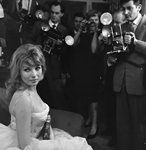 Annette Stroyberg, Danish actress, in London, Sunday 14th December 1958