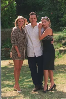 ANNIKA RICE, MICHELLE COLLINS & MICHAEL FRENCH AT A BBC TV LAUNCH 03 / 08 / 1995
