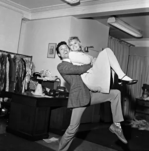 01172 Prints: The announcement of the engagement of dancer and choreographer Lionel Blair to model