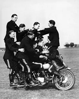 00077 Prints: The annual motor cycle display by the Royal Signals was held at Catterick Camp