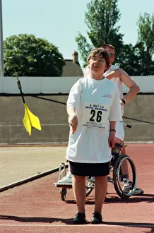 Throwing Prints: The annual sports day at Clairville Stadium for people with special needs. 17th July 1996