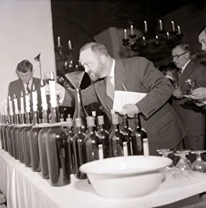 Wine Prints: Annual tasting of French wines held in the cellars of JLP Lebeque & Co near London Bridge