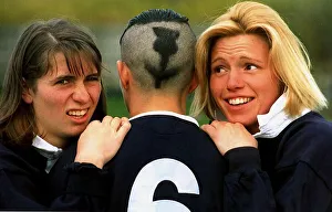 Rugby Prints: Anny Freitas thistle haircut on back of head womans rugby championship