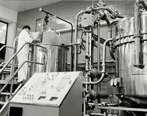 Brewing Prints: Ansells Brewery. A process operative adding a filtering agernt into the automatic