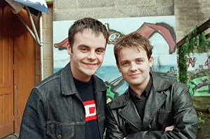 Ant and Dec pictured at The Byker Grove TV show 10th anniversary celebrations