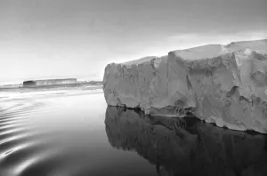 00116 Prints: Antarctica Iceberg in the ocean cold ice snow freezing 1950s