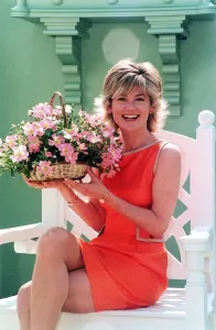 Anthea Turner TV Presenter May 1998 At the Chelsea flower show to launch the St
