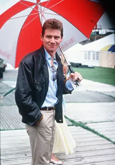 01435 Prints: Anthony Andrews Actor at Alton Towers its a royal knockout Dbase MSI
