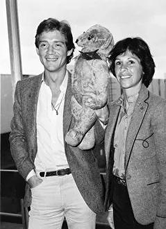 Anthony Andrews Actor with wife and Aloysius the Teddy Bear from Brideshead
