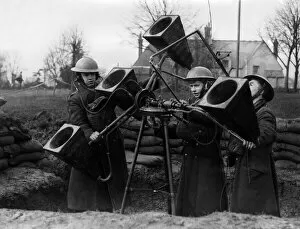 00683 Collection: Anti Aircraft Sound Locator Units in South Wales. March 1940