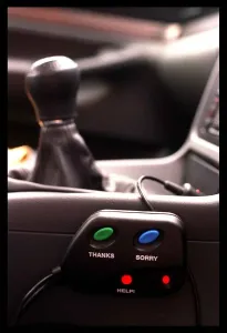 Anti road rage device by Robbie Crawford May 1998 Thanks Sorry Help buttons