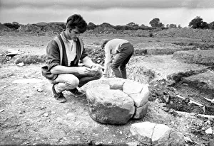 History Prints: Archaeological dig at the former Sudeley castle, Griff, Nuneaton