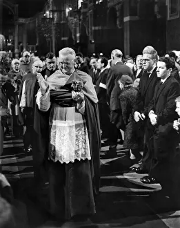 00053 Prints: Archbishop Heenan shortly after his enthronement as the Archbishop of Westminster