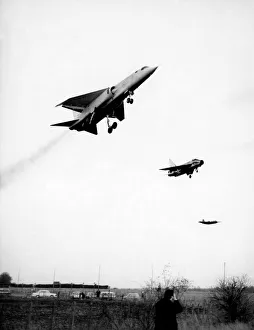 Testing Prints: Aricraft British Aircraft Corporation T. S. R. 2. seen here during a test flight
