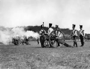 Artillery Prints: Army - British 1930 s: Aldershot Searchlight Tattoo Rehearsal