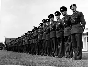 Regiment Prints: Army British 53 RSMs Regimental Sergeant Majors of the Royal Engineers standing to