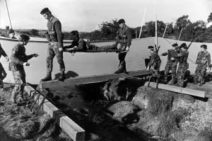 Exercises Prints: Two Army Cadet Force teams from Cleveland compete a gruelling Colt Canter event