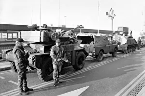 National Prints: Army: Security is tightened at London Airport after Gulf Deadline passes