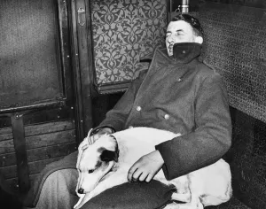 Sleeping Prints: An army special train taking troops back from leave during the Second World War