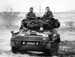 Army Vehicles Tanks: The Princess takes the 37-ton Scorpion tank for a spin