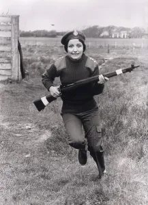 Army Women May 1976 Nurse Aileen Moran (28) of Upton Lane Widnes Lanc becomes