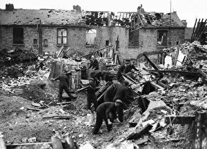 ARP personnel and rescue workers did through the rubble of Sculcoates Lane