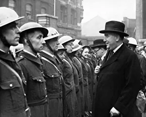Australian Prints: ARP Services display for Australian Prime Minister Robert Menzies. 2nd April 1941