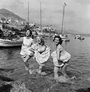 The arrival of Grace Kelly in Monte Carlo for her wedding to Prince Rainier III in