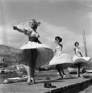 The arrival of Grace Kelly in Monte Carlo for her wedding to Prince Rainier III in