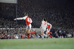 Arsenal 0 v 0 Liverpool, Littlewoods League Cup 3rd round (replay) at Highbury