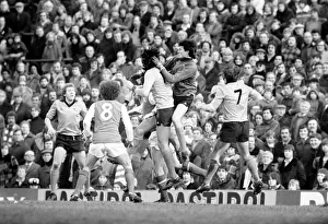 Arsenal 2 v. Derby County 0. Division 1 football January 1980 LF01-05-009
