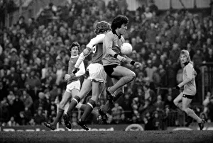 Arsenal 2 v. Derby County 0. Division 1 football January 1980 LF01-05-041