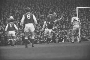 Arsenal 3 v West Ham United 3. Old League Division one at Highbury Stadium