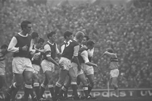 Arsenal 3 v West Ham United 3. Old League Division one at Highbury Stadium
