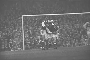00521 Prints: Arsenal 3 v West Ham United 3. Old League Division one at Highbury Stadium
