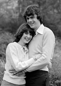 Wags Prints: Arsenal footballer David O Leary with girlfriend Joy Lewis May 1979