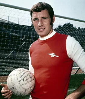 Arsenal footballer Terry Neill at Highbury August 1969