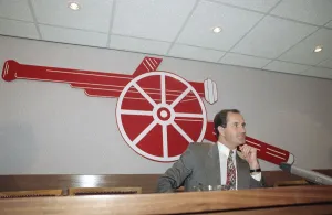 Logo Prints: Arsenal manager George Graham speaks at a press confernce at Highbury