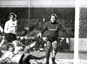 Arsenal v Aston Villa, December 1982 L-R Des Bremner - Ken McNaught - Jimmy