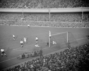 Arsenal v Blackpool December 1953 General Scene around the Blackpool goal mouth