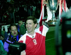Arsenal v Parma - European Cup Winners Cup 1994 Tony Adams celebrating after