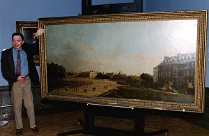 Art Artists Canaletto Andrew Lloyd Webber inspecting his &pound