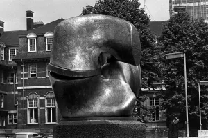 Art Sculpture Locking Piece'by Henry Moore - July 1968