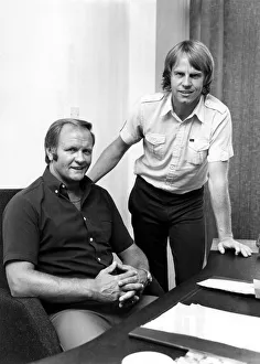 Arthur Graham and Ron Atkinson. Arthur Graham the 30-year-old Ex-Scotland winger has