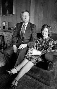 Arthur Scargill: Leader of the National Union of Miners Arthur Scargill at home with his