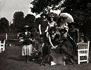 00181 Prints: Ascot fashion - June 1921 Woman dressed for Ascot A Anderson; P Sellich