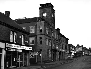 Bank Prints: Ashington Town Hall, Station Road. 24th March 1989