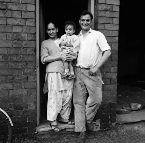 Asian family in Smethwick, a town in the Sandwell Metropolitan Borough