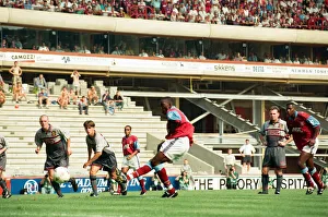 Aston Villa 3 -1 Manchester United Premiership match held at Villa Park. 19th August 1995